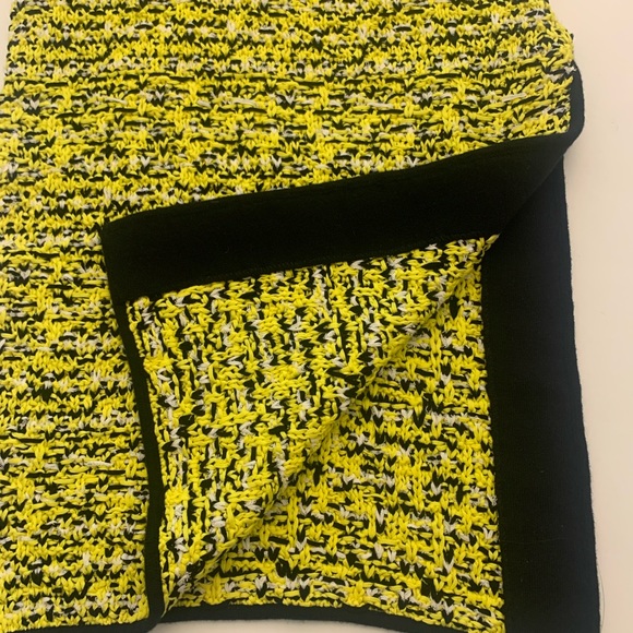Rag & Bone Knit Racerback Maxi Dress Bright Black White Yellow like new! - Picture 2 of 4